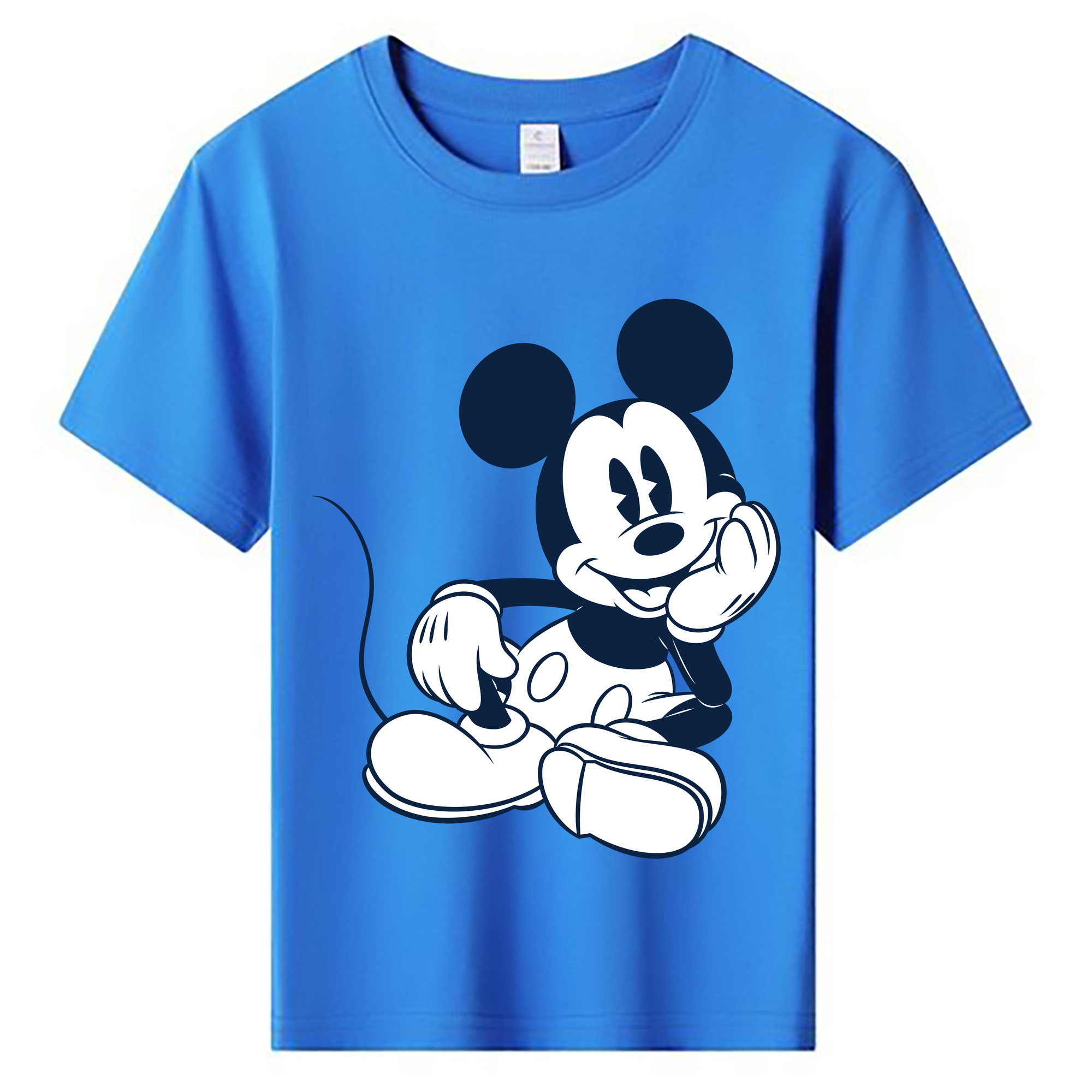ミッキーマウス Mickey Mouse 綿100％キッズTシャツ（フロントプリント）